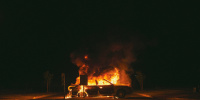 В Петроградском районе сгорел автомобиль