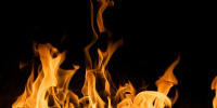 В Гатчине огонь охватил частный дом