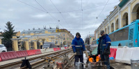 Транспортники уточнили, какие работы сейчас идут по ремонту трамвайных путей на Садовой