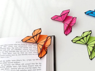 Фото Оригами Первые весенние бабочки