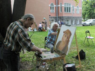 Фото Пленэр и круглый стол, посвященный 110-летию со дня рождения Иосифа Зисмана