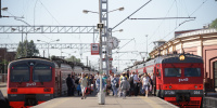 Движение поездов под Петербургом задержано из-за ДТП на переезде у станции Дунай
