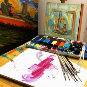 Мастер-класс "Рисуем вином с видом на Исакий"