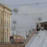 Фото Новогодняя катальная горка на Дворцовой