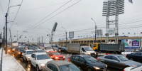 Пробки в Петербурге достигли 9 баллов Пробки в Петербурге достигли 9 баллов