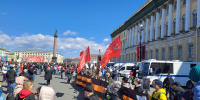 В центре Петербурга перекрыли дороги из-за подготовки к Дню Победы