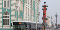 Музей городского транспорта Петербурга пополнился самым длинным автобусом Музей городского транспорта Петербурга пополнился самым длинным автобусом