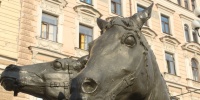 Петербургская студентка создала плакат о вреде прикосновений к памятникам