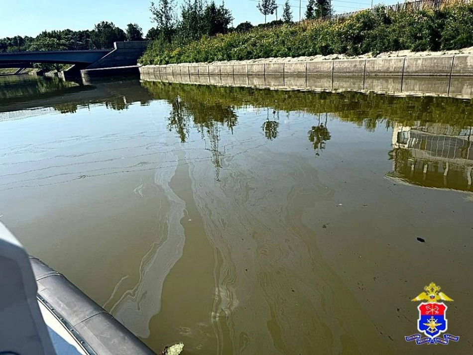 В Красносельском районе Петербурга выявлен разлив нефтепродуктов в Дудергофском канале