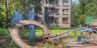 В Красногвардейском районе Петербурга по требованию прокуратуры демонтировали опасную для детей игровую площадку