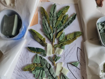 Фото Выставка мозаики Курьёзные планты