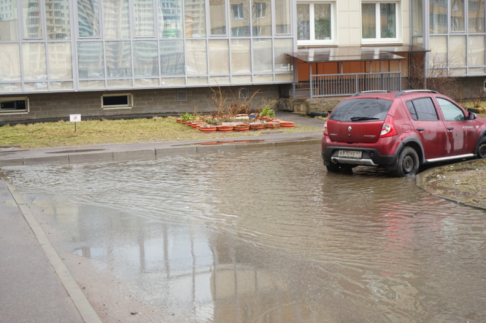 В Красногвардейском районе Петербурга за сутки выпала половина месячной нормы осадков
