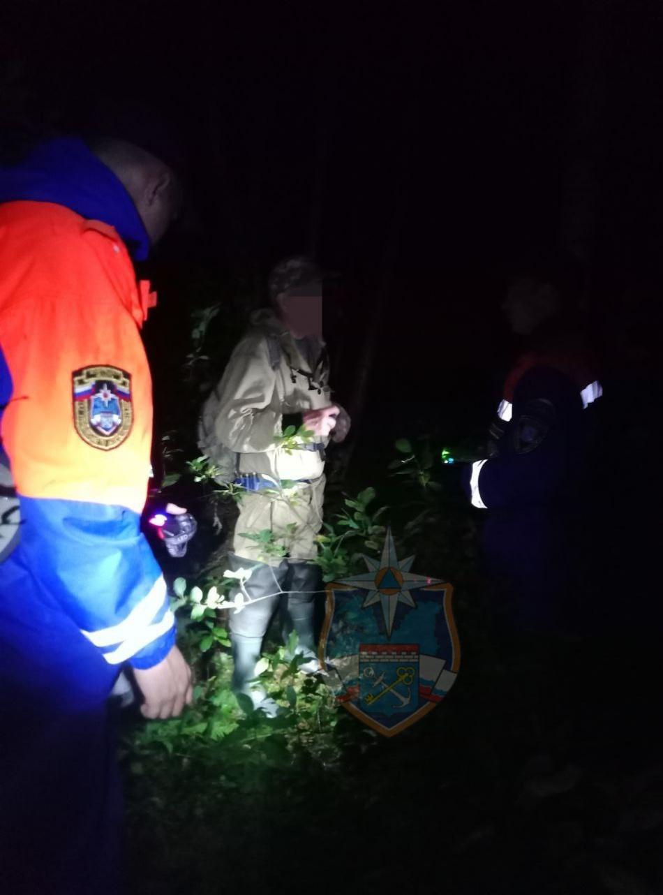 В лесах Ленинградской области под Синявино спасатели и добровольцы всю ночь искали заблудившегося в лесу мужчину