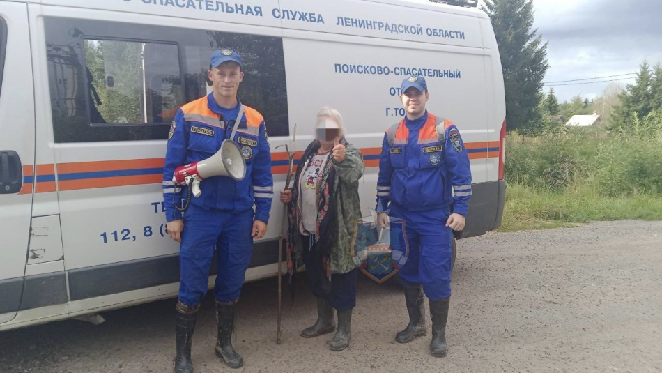 В лесах Тосненского района спасатели успешно завершили операцию по поиску заблудившейся пожилой женщины