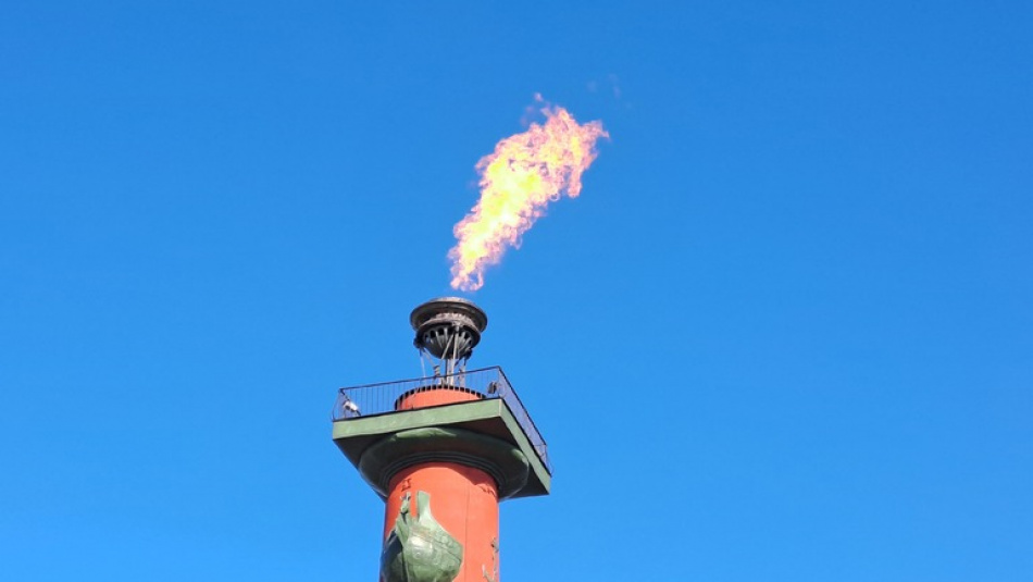 Ростральные колонны и мосты Петербурга озарятся огнями в честь Дня флага России