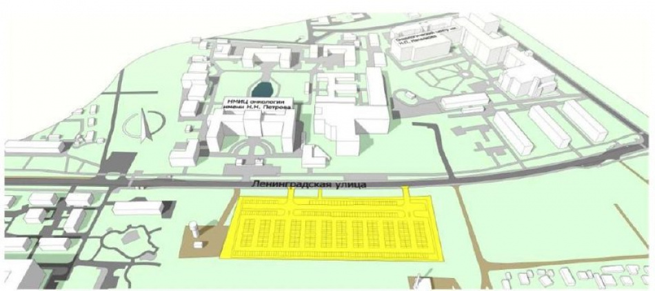 В Парголово стартовали работы по созданию крупной автостоянки у онкологического центра