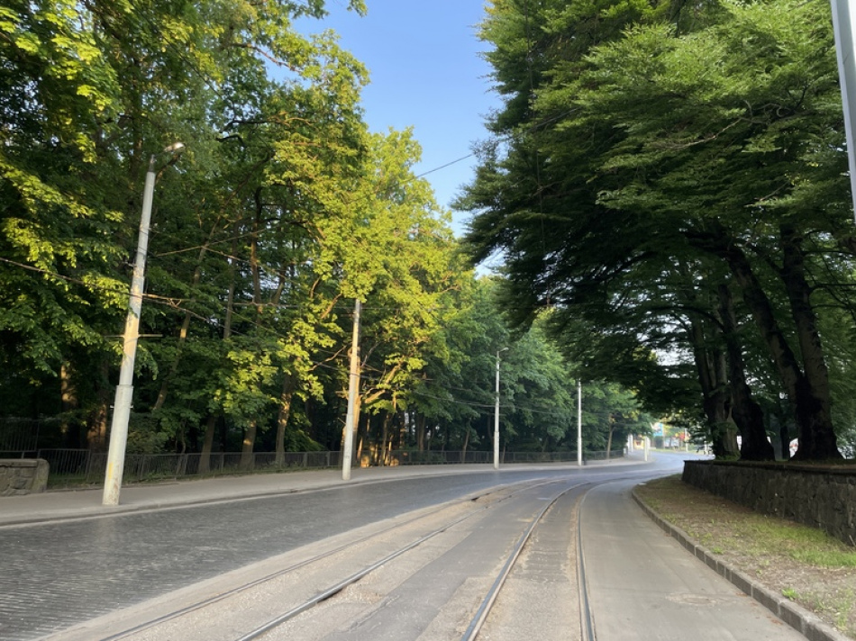 На Савушкина обновляют трамвайные пути с помощью алюминотермитной сварки