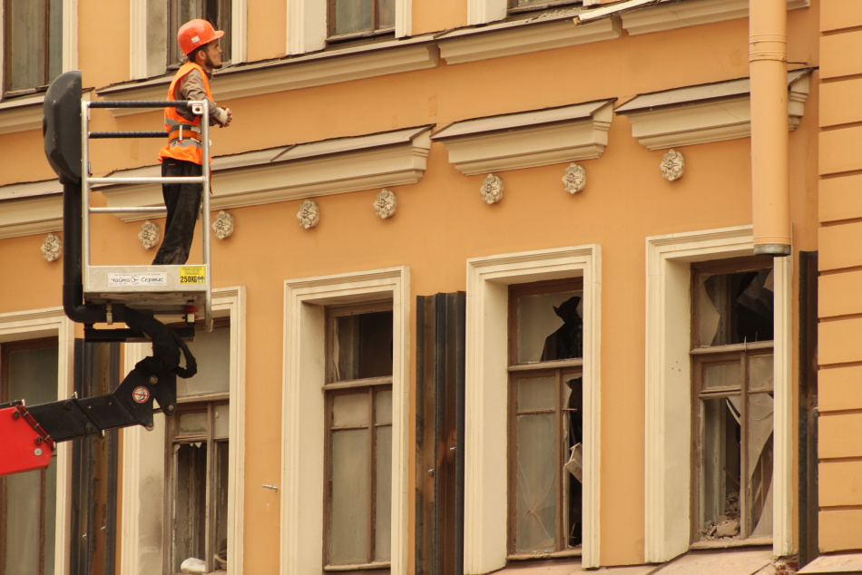 Восстановление дома на Большой Зелениной завершат к весне 2026 года