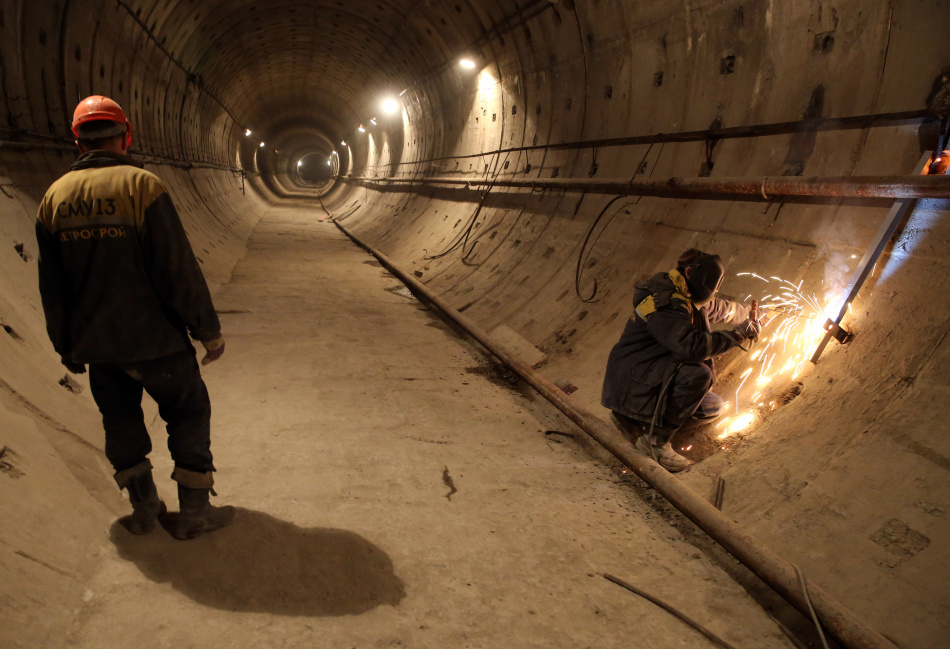 Тоннелепроходческий комплекс «Надежда» близок к финишу на участке метро Каменка
