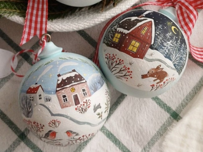 Фото Мастер-класс по росписи новогодних ёлочных шаров Фото Мастер-класс по росписи новогодних ёлочных шаров