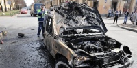 В Красносельском районе Петербурга ночью сгорели два автомобиля Kia и BMW
