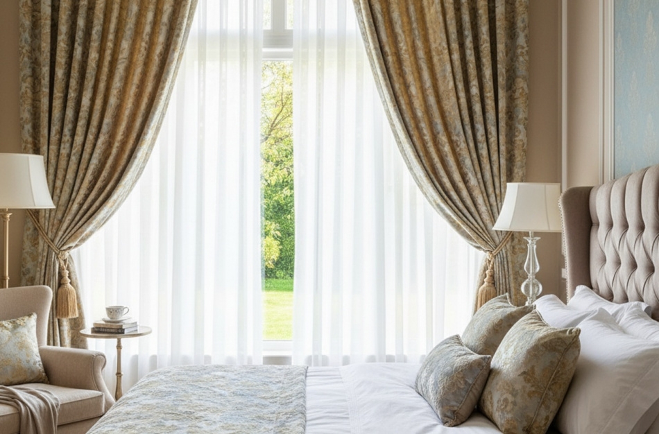 Какие шторы выбрать для спальни в 2026 году: главные тренды и цвета сезона