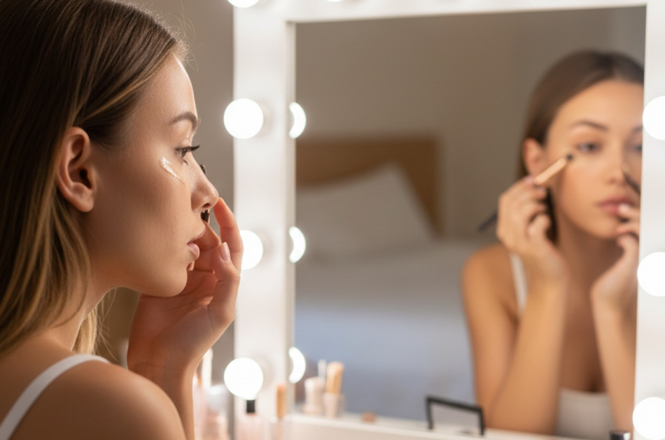 Макияж с эффектом фотошопа: как визуально омолодить кожу вокруг глаз за 5 минут