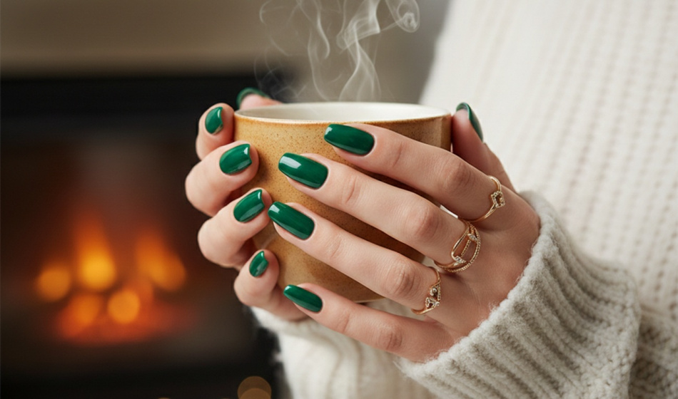 изумрудный маникюр изумрудный маникюр