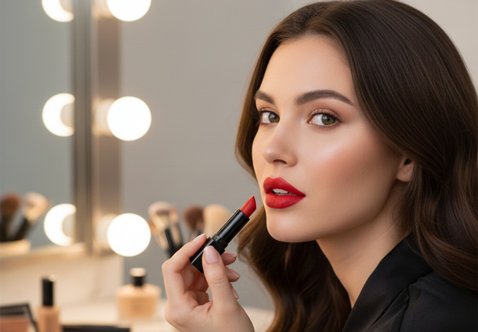 Праздничный макияж 2025: нюдовые губы вытесняют алую классику