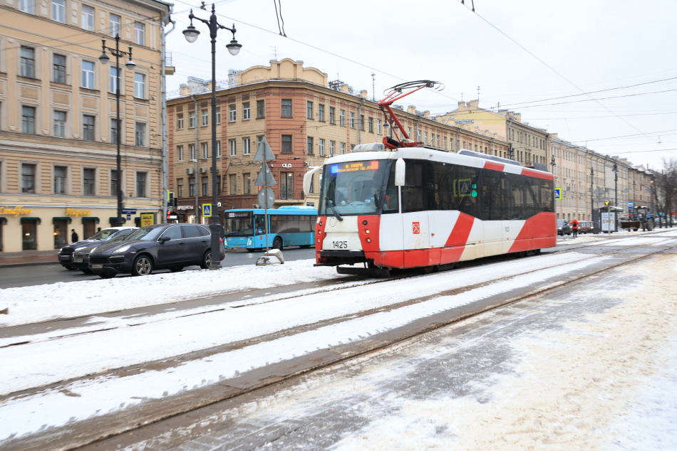 Со вторника изменится движение трамваев на Куйбышева и Энгельса в Петербурге