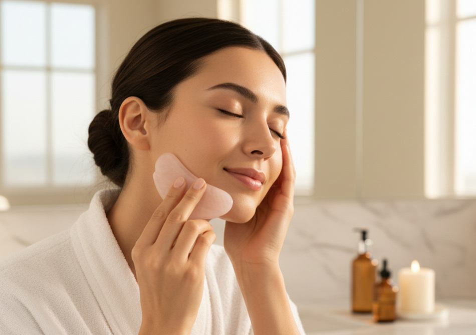 Домашний массаж с маслами помогает разгладить морщины и вернуть коже упругость