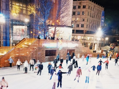 Фото Праздничное открытие Катка у моря