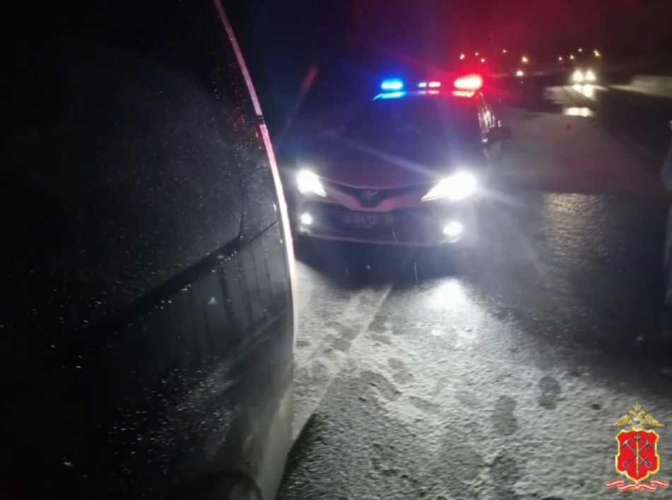 Погоня с выстрелами в Ленобласти привела к задержанию на трассе 