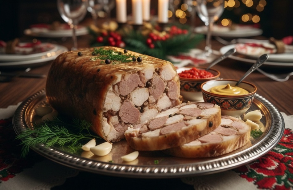 Зельц из рульки: необычный рецепт для новогоднего стола 2026