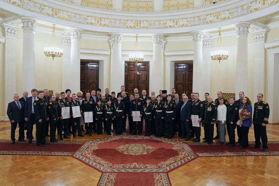 В Мариинском дворце отметили 320 лет морской пехоты торжественным приемом