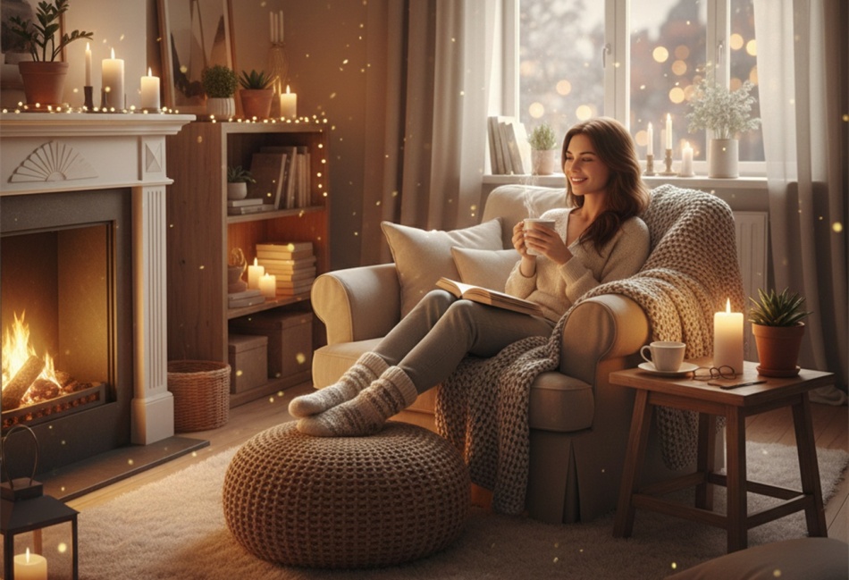 Как создать уют в стиле хюгге зимой: бюджетные решения для вашего дома
