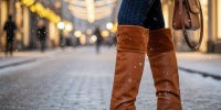 Почему заправлять брюки в сапоги снова стало трендом этой зимы
