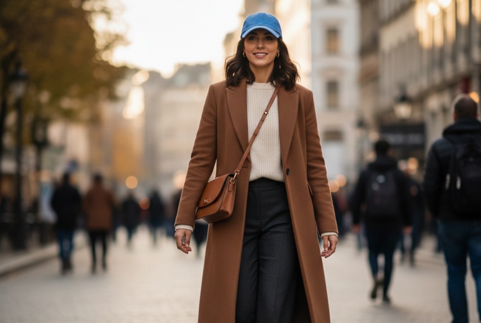 Эмма Стоун задала модный тренд зимы: стильное сочетание коричневого пальто и аксессуаров