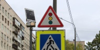В Петербурге устанавливают умные светофоры с адаптивным звуком