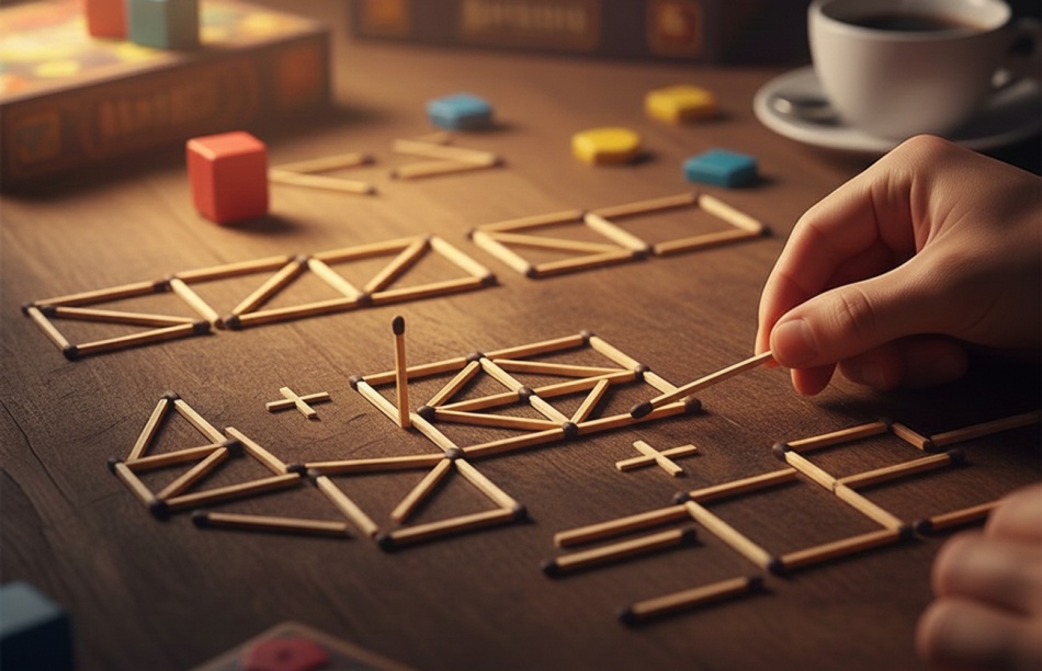 Головоломки со спичками: как простая игра развивает мышление у детей и взрослых