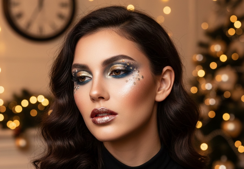 Новогодний макияж 2026: как выделиться и не ошибиться с трендами