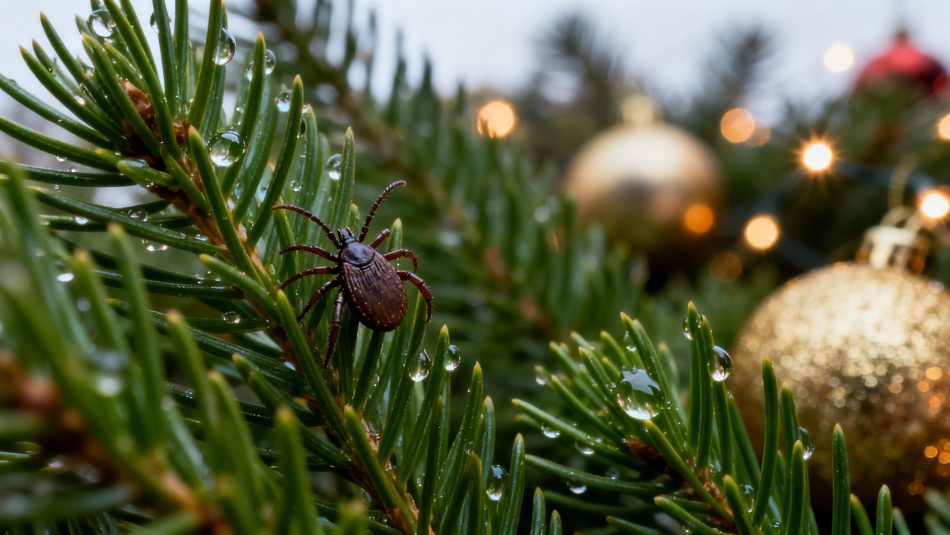 Жители России обнаружили клещей на новогодних елках из-за теплой зимы