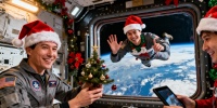 Космонавты МКС поздравили Землю с Рождеством и поделились атмосферой праздника