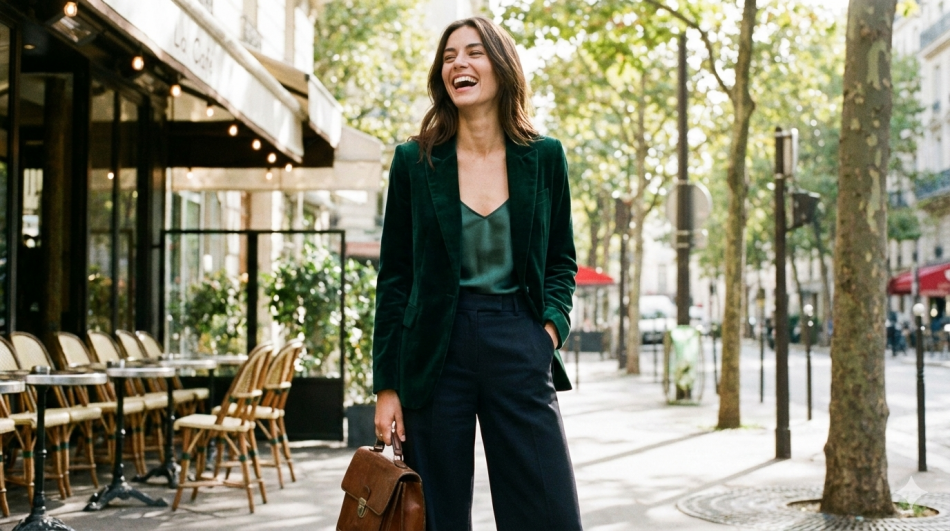 Бархатные жакеты и пиджаки снова в моде этой осенью и зимой 2025/26