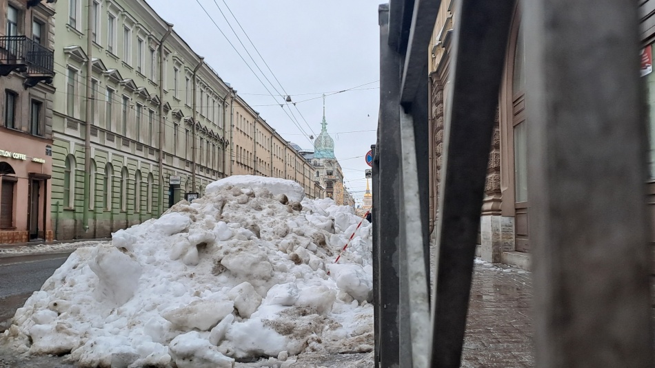 Власти Петербурга ужесточили контроль за уборкой снега во дворах и у метро