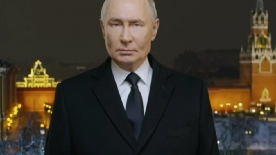 Путин поздравил россиян с Новым годом в трехминутном обращении