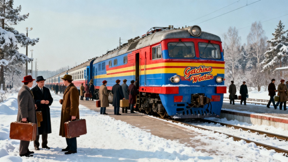Ретропоезд в стиле 70-х отправится из Петербурга на зимнюю ярмарку в Гатчину