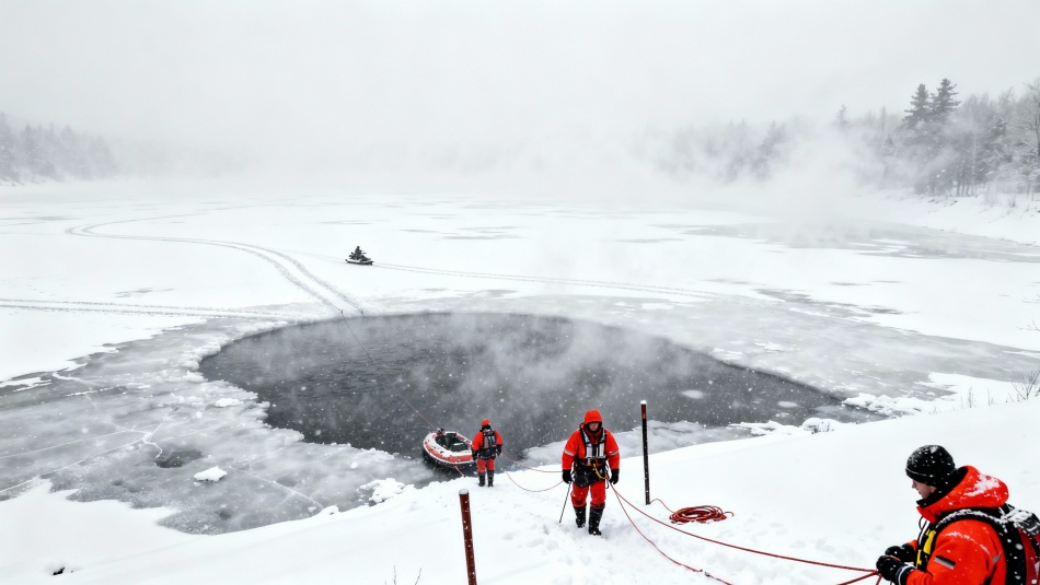 Поиски пропавшего на Белоярском водохранилище экстремала продолжаются несколько дней