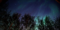 Фотограф запечатлел северное сияние в Финляндии 