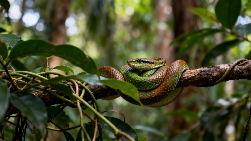 На Большом Никобарском острове обнаружили уникальный вид змеи, скрывавшийся десять лет